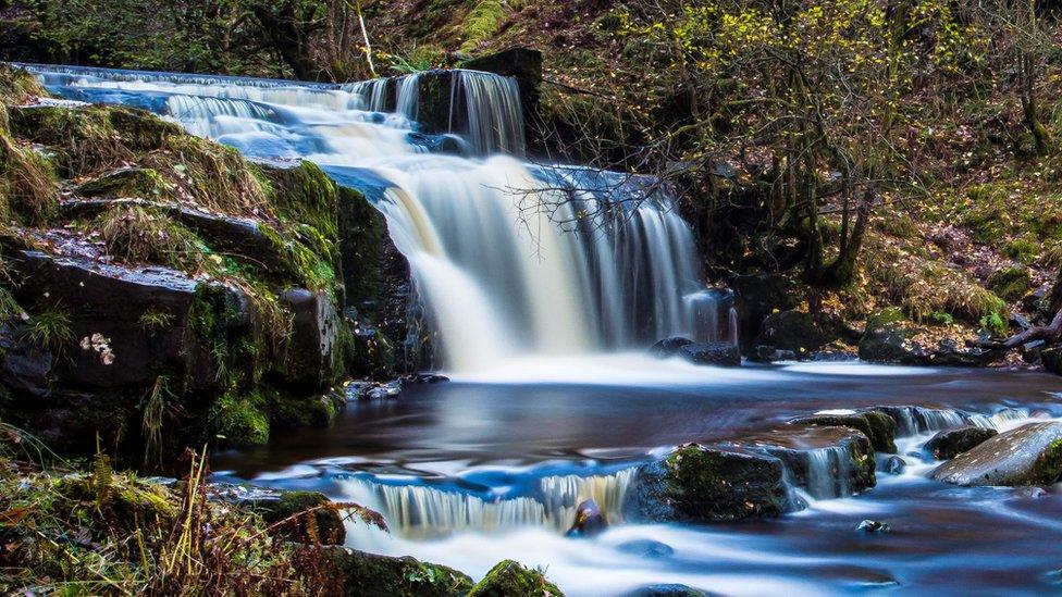 Waterfall above Talybont Reservoir