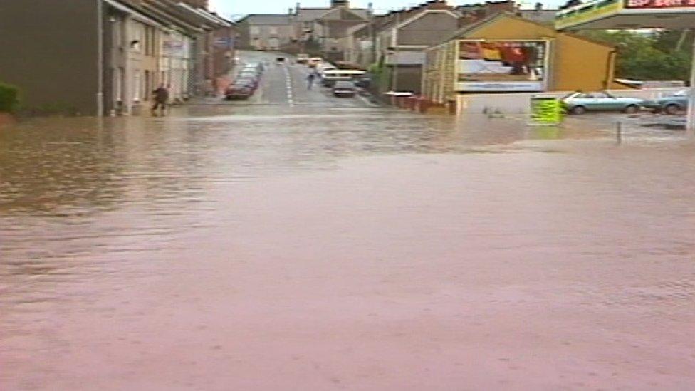 Flooding in Llanelli