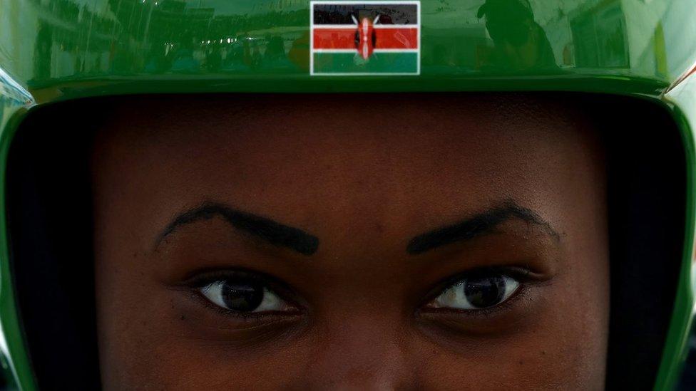 Sabrina Simader of Kenya looks on after the Women's Super G during the FIS Alpine World Ski Championships on February 7, 2017 in St Moritz, Switzerland