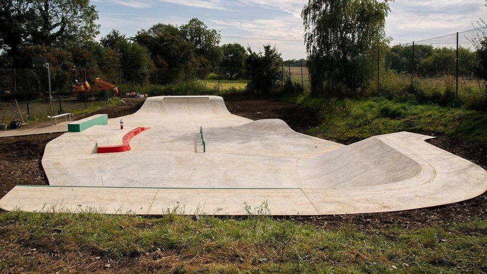 New skate park, Haslingfield