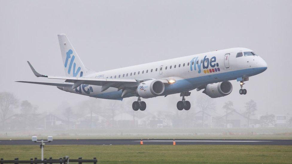 Flybe plane landing