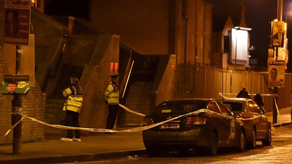 The shooting happened in north Dublin at 19:45 GMT on Monday