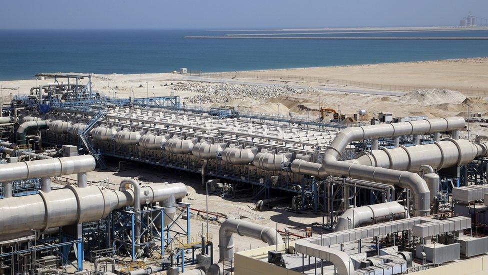 Aerial view of Ras al-Khair desalination plant