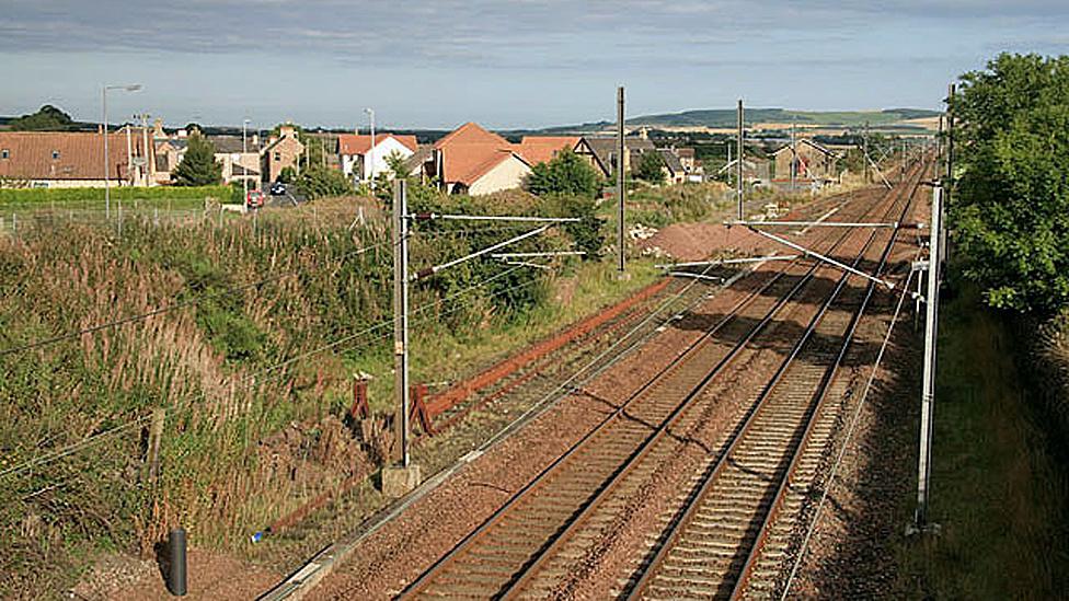 Railway line at Reston