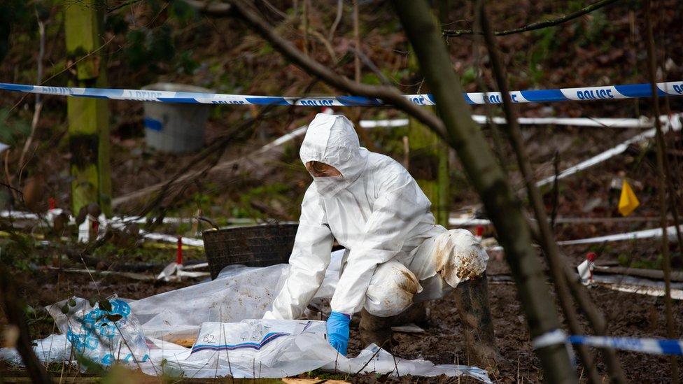 Police are investigating after human bones were found near Hardingstone by the A45