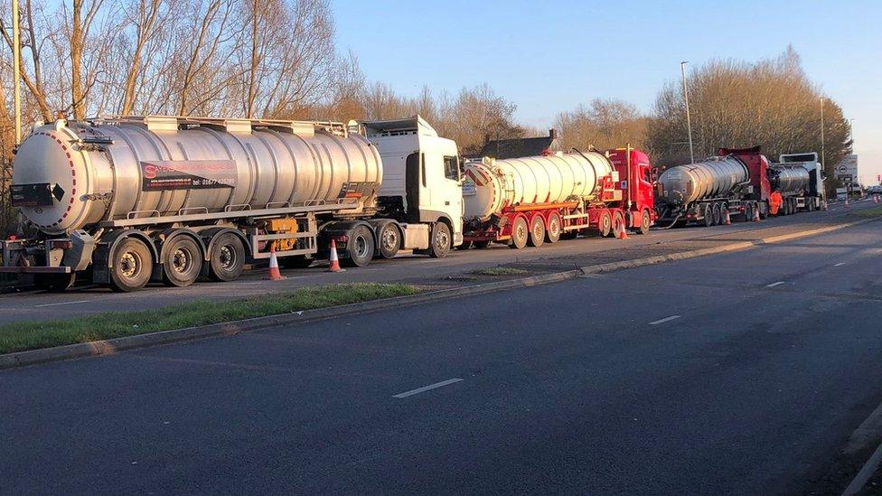 Sewage tankers