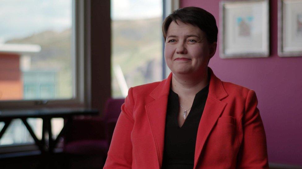 Scottish Conservative leader Ruth Davidson told supporters to hold their nerve