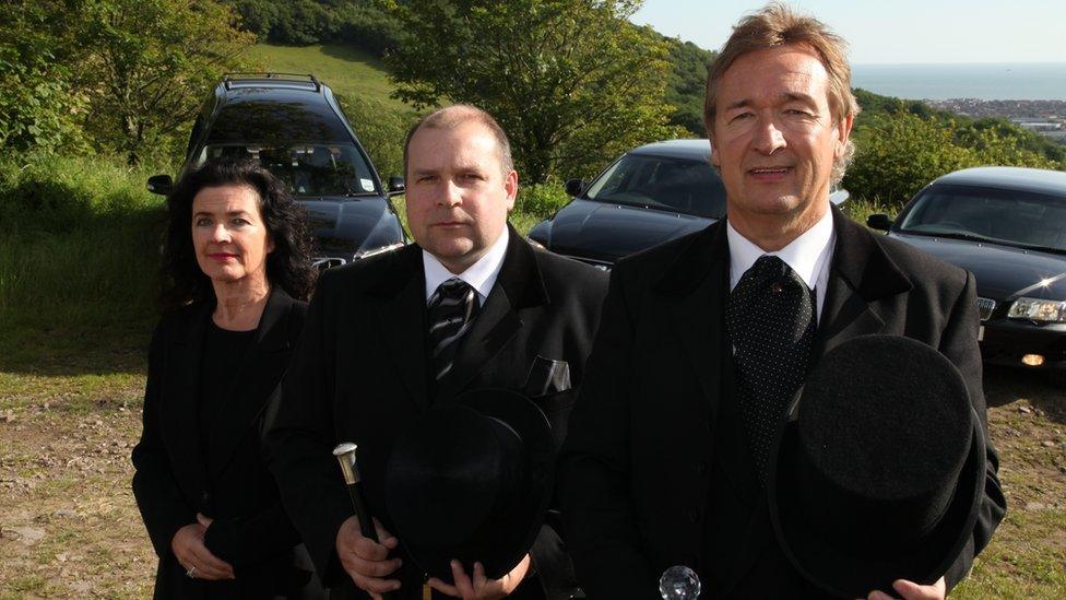 Christine Jenkins, Craig Perfect and Gareth Jenkins of Baglan Funeral Home