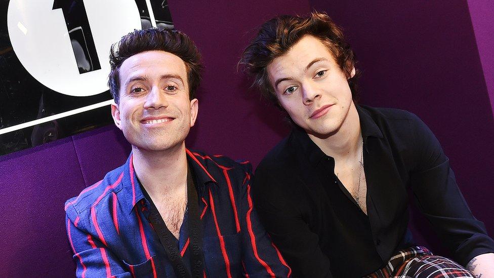 Nick Grimshaw and Harry Styles