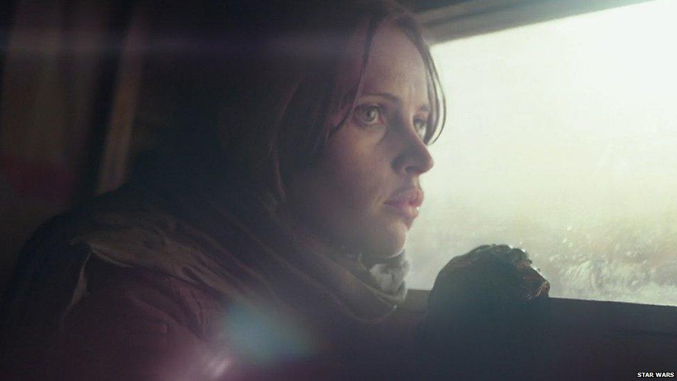 Felicity Jones plays Jyn Erso