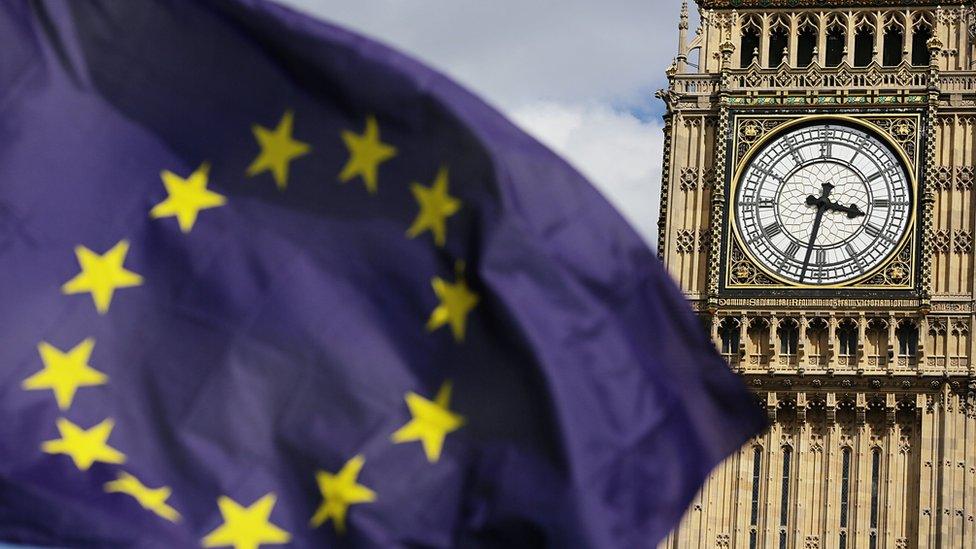 EU flag and Big Ben