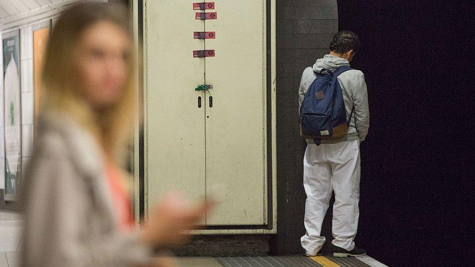 Man urinates on London Underground