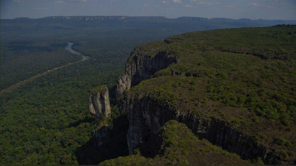 A photograph of Chiribiquete National Park published by President Juan Manuel Santos on Twitter