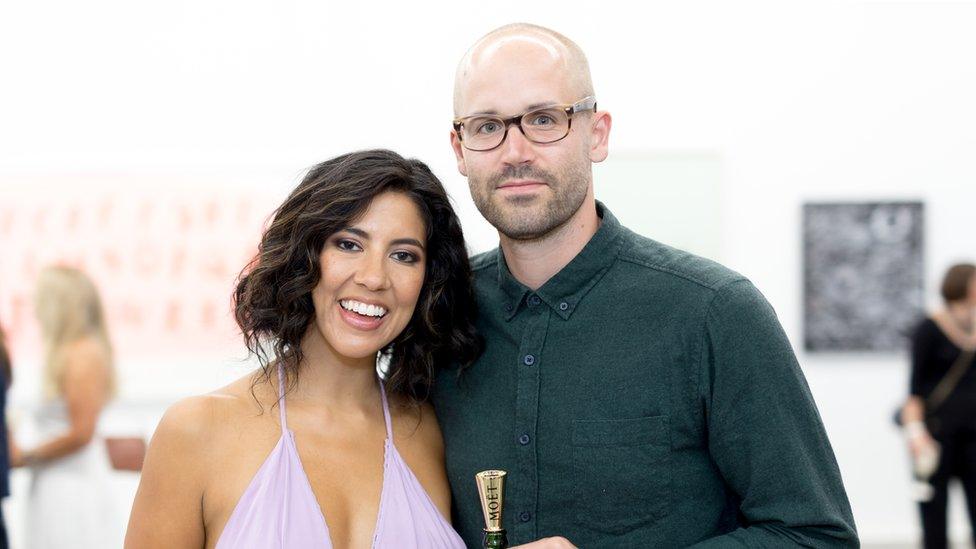 Stephanie Beatriz and fiance Brad Hoss