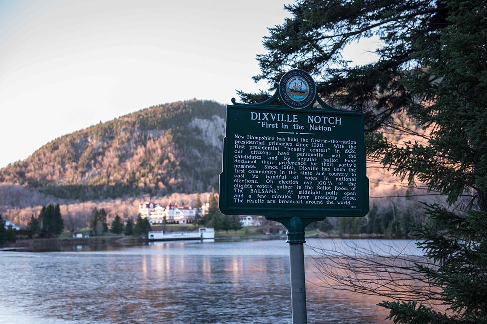 Dixville Notch sign