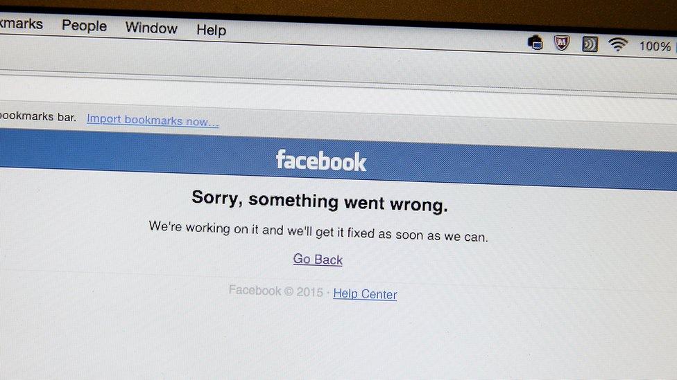 Facebook down