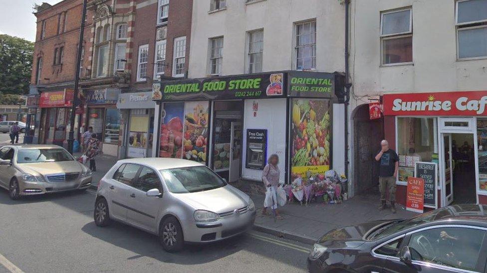 Oriental Food store in High Street, Cheltenham