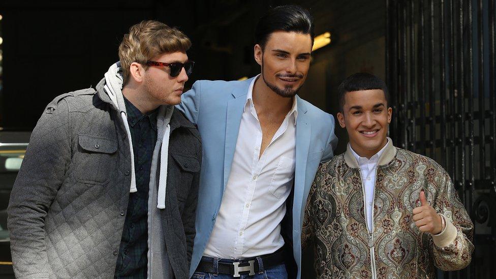 Picture of James Arthur, Rylan and Jahmene Douglas