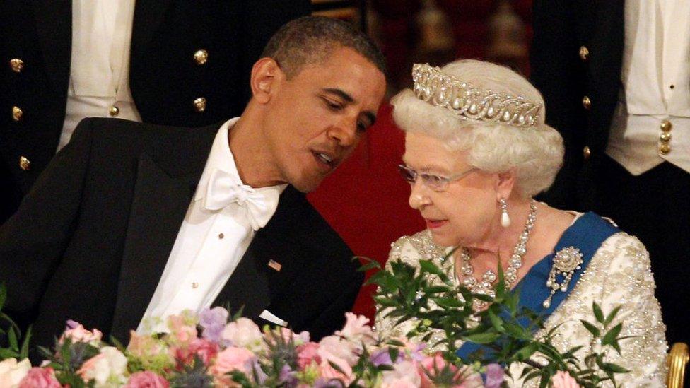 Barack Obama and Queen Elizabeth