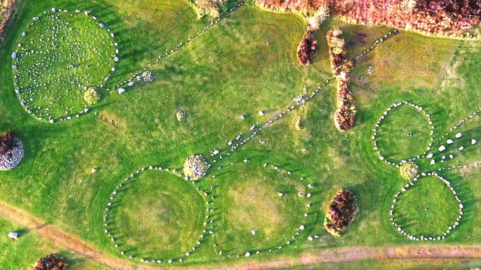 The Beaghmore Stone Circles are located at the foot of the Sperrin mountains