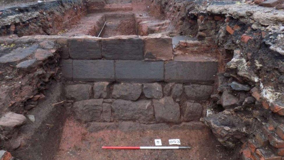 Part of Coventry's ancient city wall discovered at Paradise Street