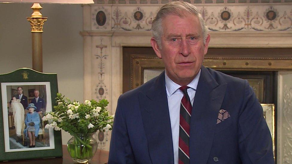 Prince Charles reading from Shakespeare