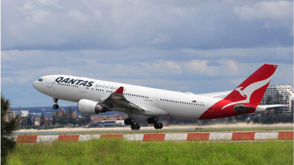 Qantas plane