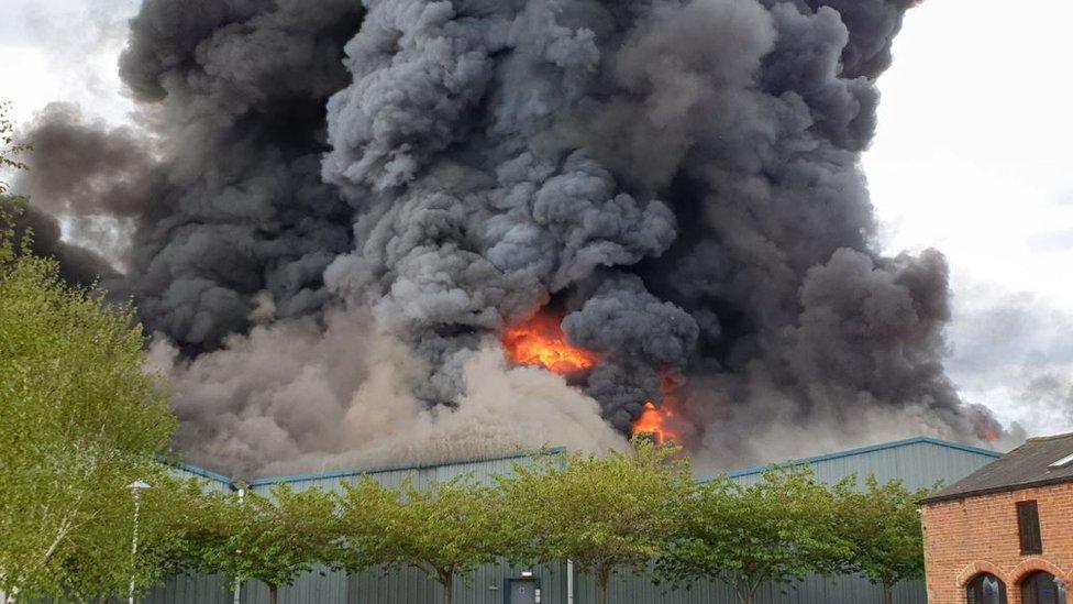 Fire at Sywell