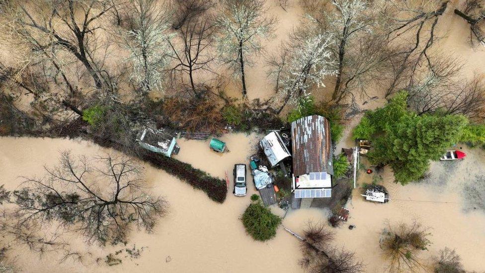 A flooded property