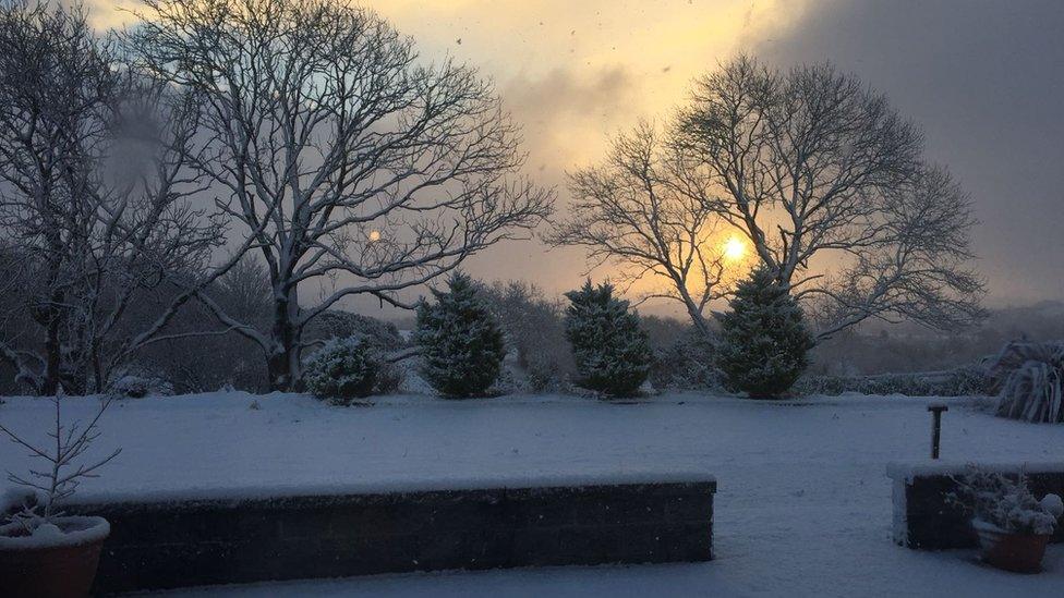 Snow near Downpatrick County Down