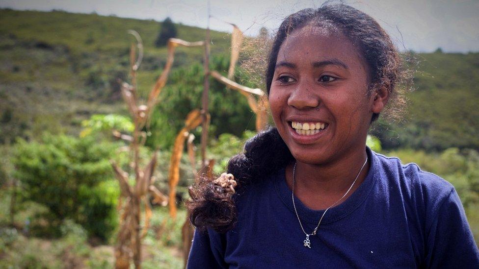 Mamtemaima, a member of the Mangabe Youth for Lemurs team