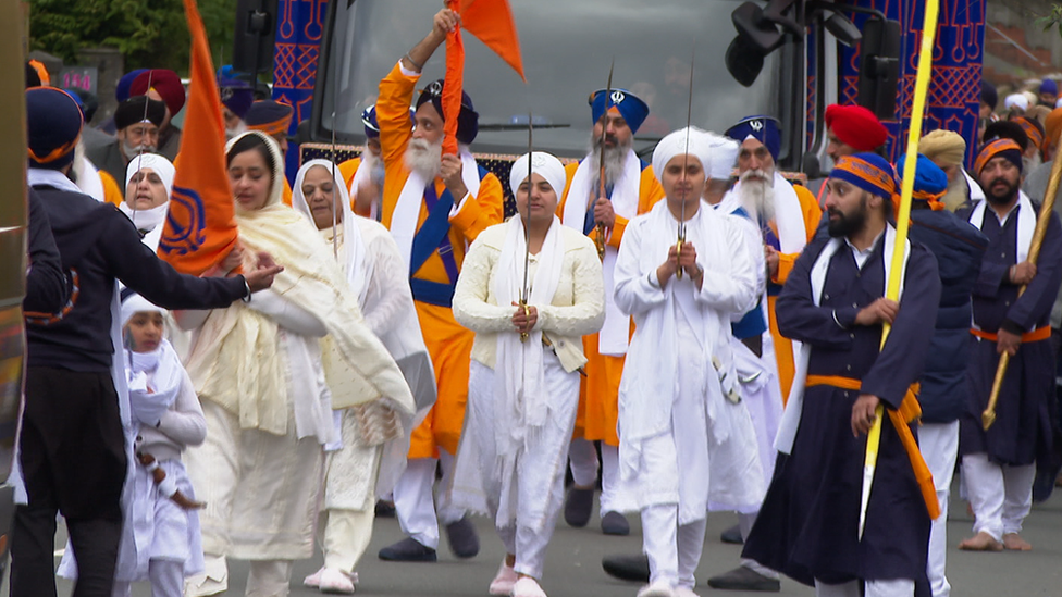 Swansea's Nagar Kirtan parade