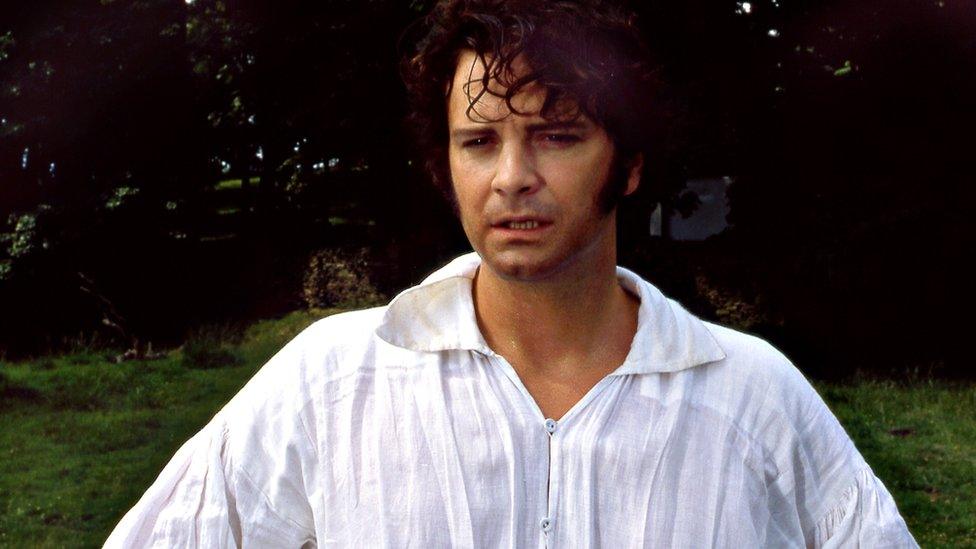 Colin Firth as Mr Darcy in the six-part BBC adaptation of the Jane Austen novel 'Pride and Prejudice', 1995.