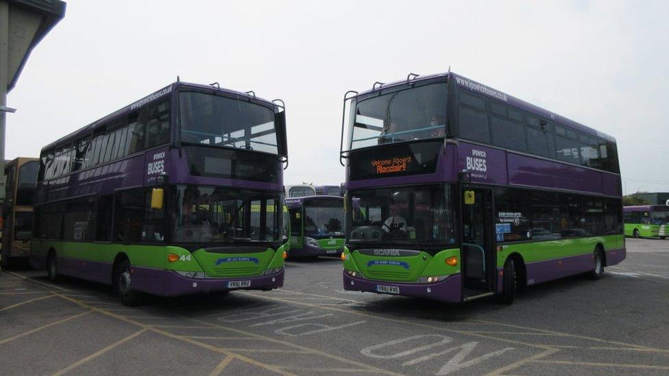 Ipswich Bus for Alasdair Messenger