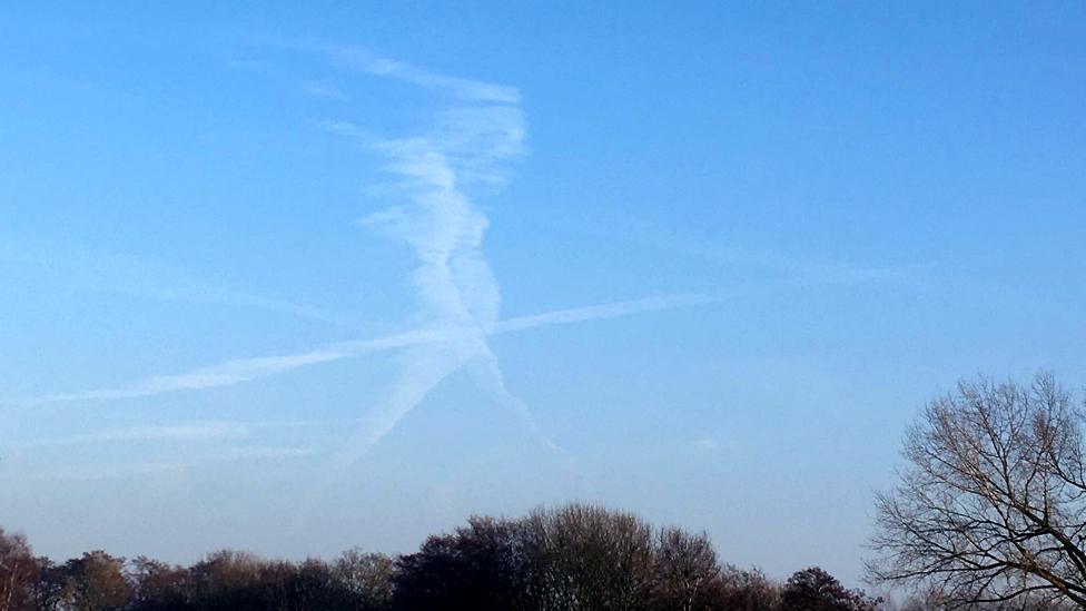 Cloud formation resembling Boudicca