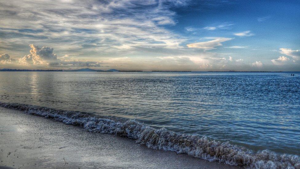 A view of a beach at Bangka Island, Indonesia