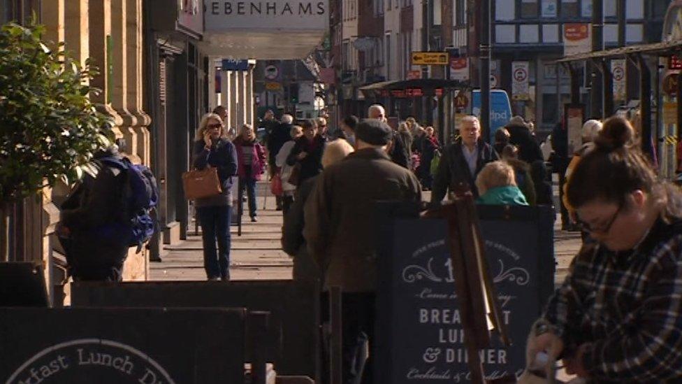 Salisbury city centre on Saturday 24 March after parking charges were lifted