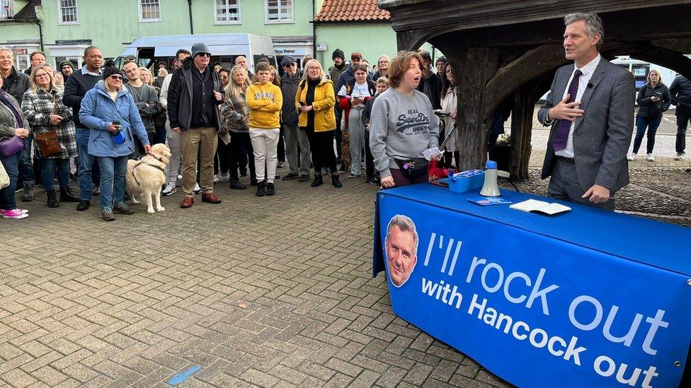 Adam Hills holding his surgery in Mildenhall