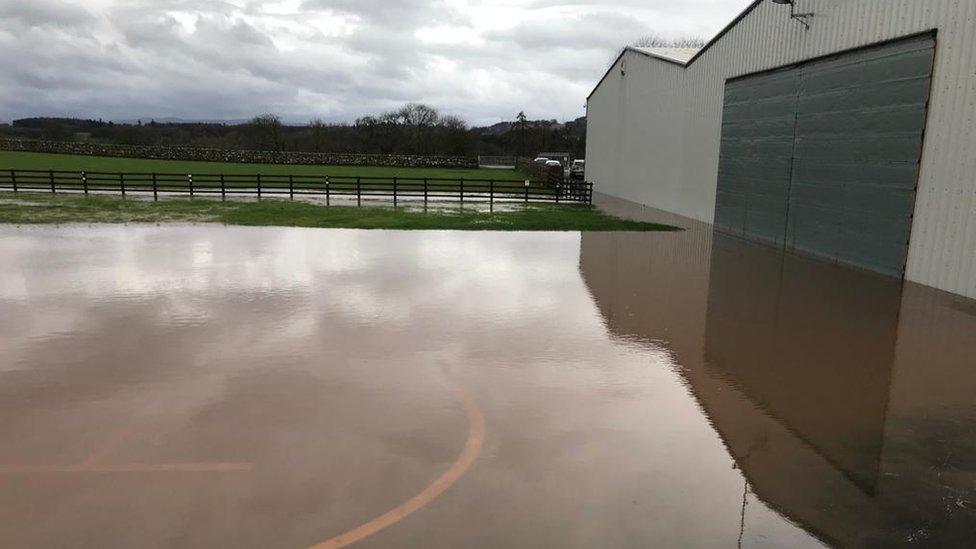 Great North Air Ambulance base flooded