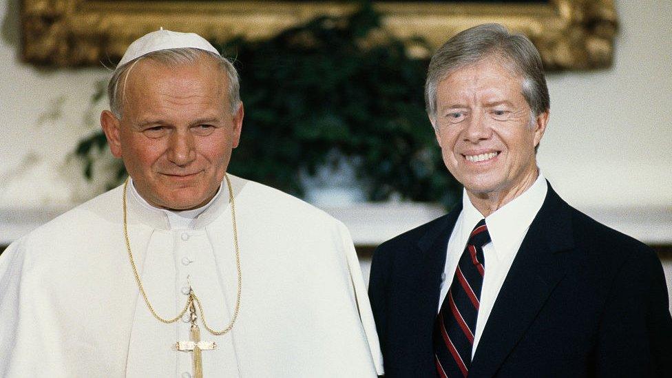 Carter and John paul II