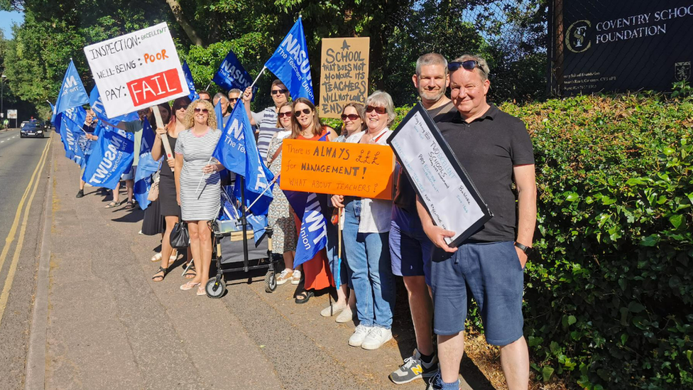 Teachers on strike