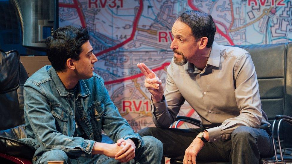 Karan Gill (Shazad) and Nicholas Khan (Raf) in Approaching Empty