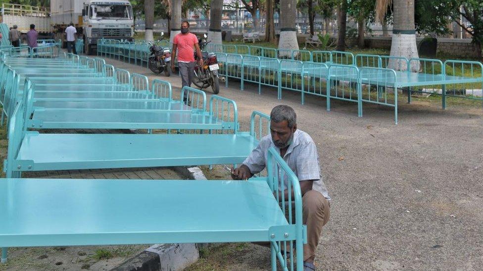 Extra beds being made in Bangalore