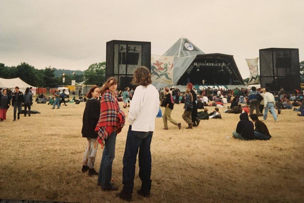 Julie at Glastonbury