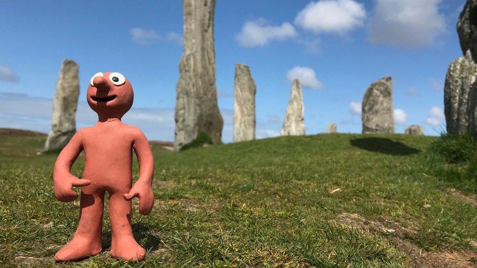 Morph at Calanais Standing Stones