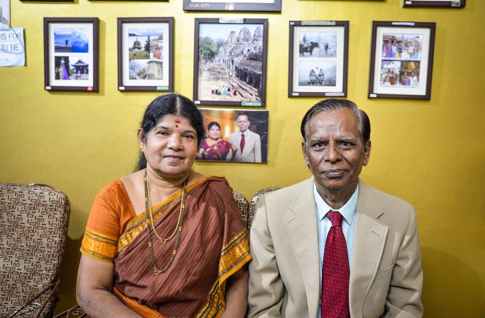 Regret Iyer with his wife