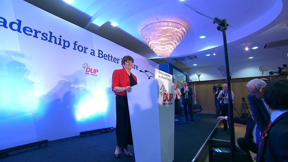 Arlene Foster at the DUP conference