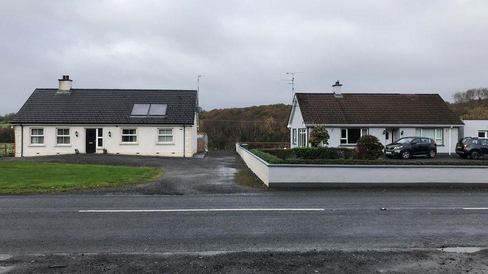 Cathal O’Connor says his house, on the left, is excluded while his father’s home, on the right, is included in Project Stratum