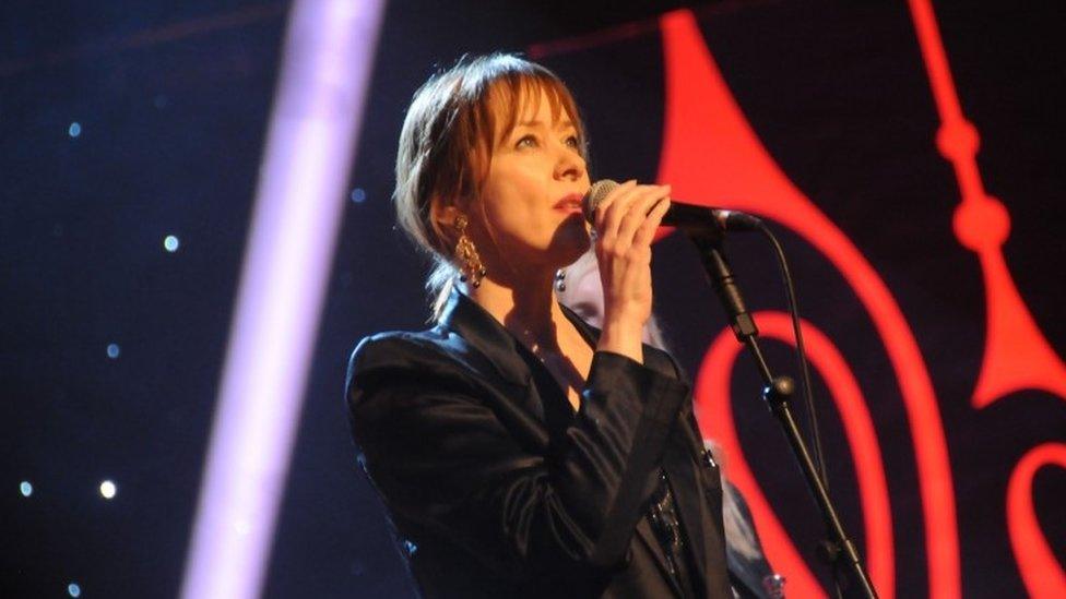 Singer songwriter Suzanne Vega at BBC 2 Folk Awards in 2014