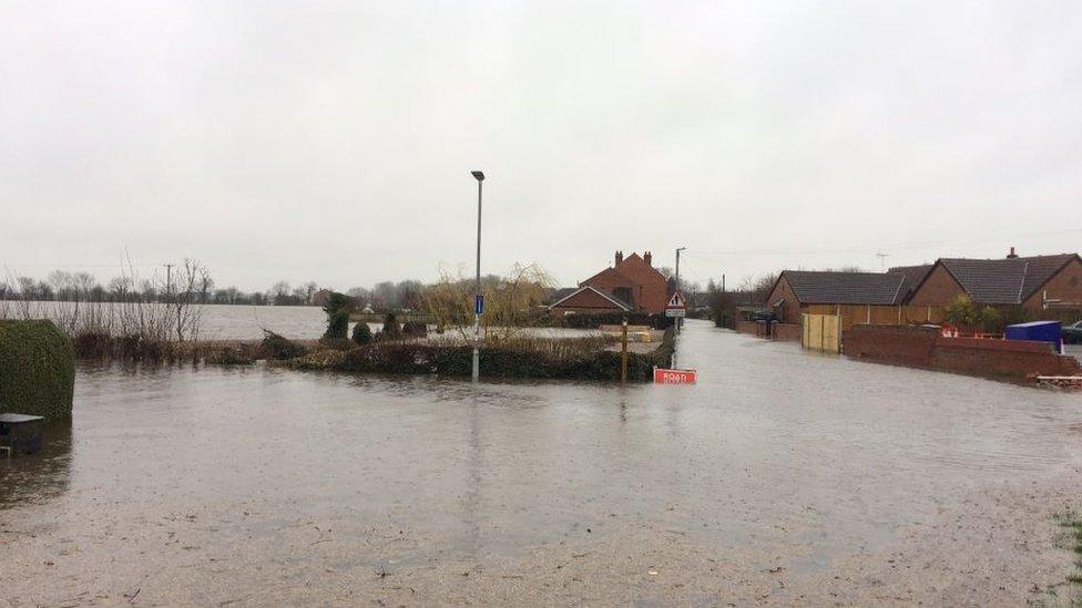 East Cowick floods